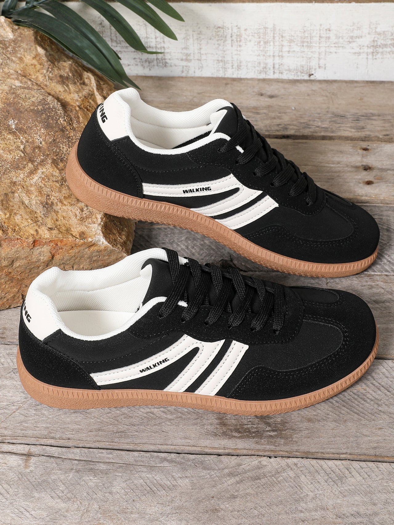 Retro Black GAT Sneakers for Women - Stylish Versatile Everyday Shoes